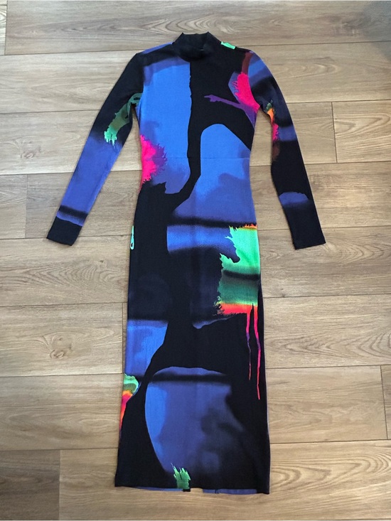 Desigual Dresses & Skirts - Desigual M Christian Lacroix Abstract Bodycon Midi Dress XS 47”